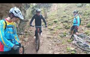 Descente courte mais technique et raide de Gaëtan